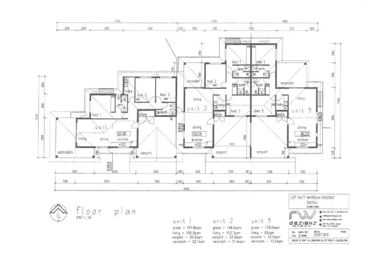 Floorplan of Homely unit listing, 1/35 Whitegum Crescent, Zuccoli NT 832