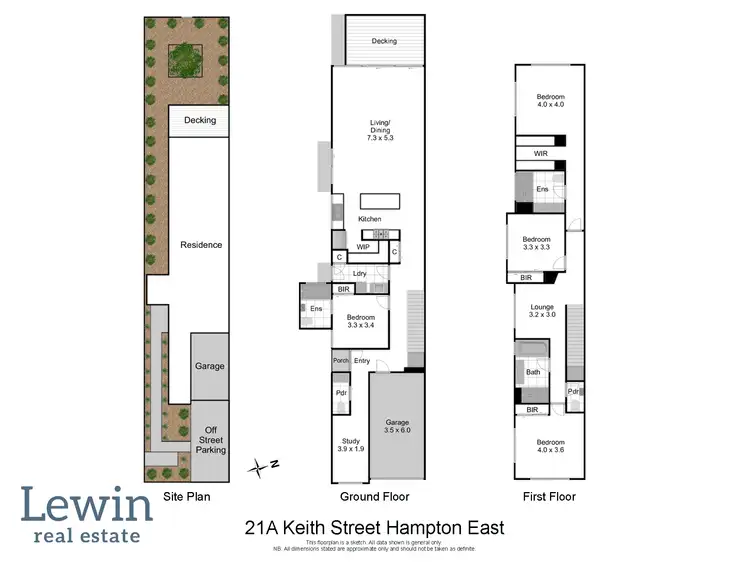 Floorplan of Homely townhouse listing, 21a Keith Street, Hampton East VIC 3188
