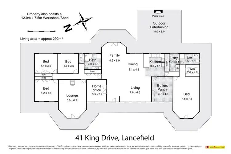 Floorplan of Homely rural property listing, 41 King Drive, Lancefield VIC 3435