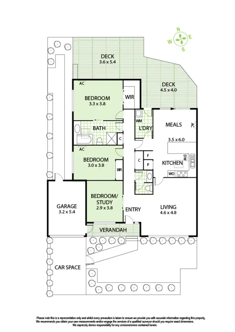 Floorplan of Homely unit listing, 8 Macgowan Avenue, Glen Huntly VIC 3163
