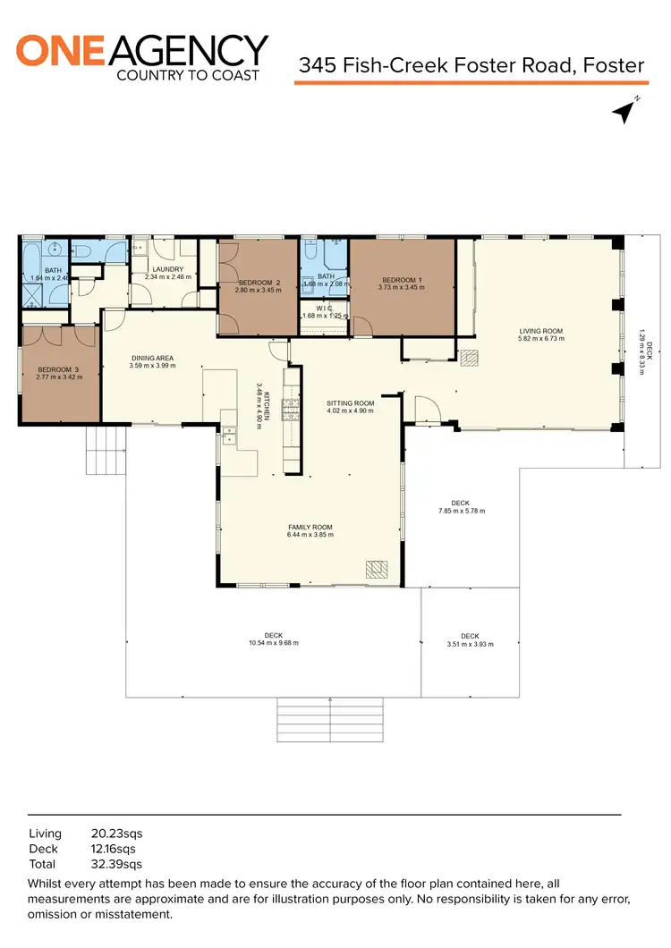 Floorplan of Homely house listing, 345 Fish Creek Foster Road, Foster VIC 3960