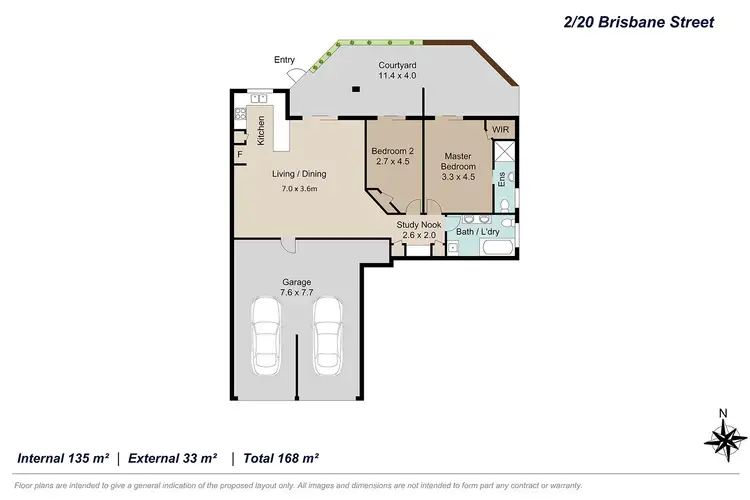 Floorplan of Homely unit listing, 2/20 Brisbane Street, St Lucia QLD 4067