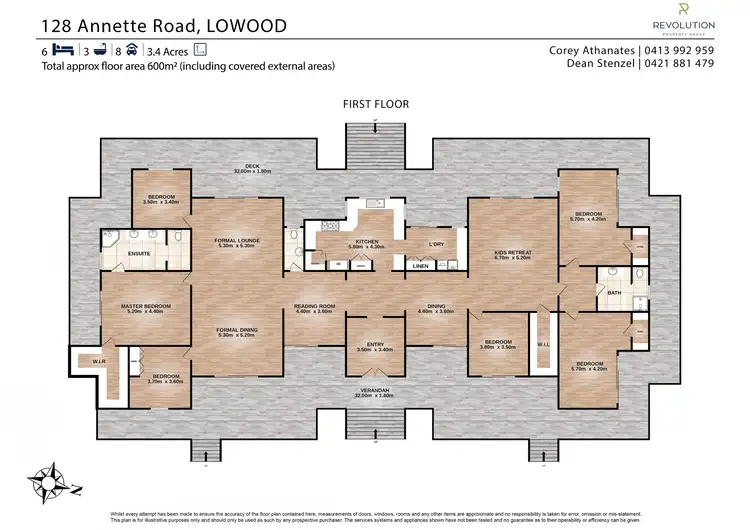 Floorplan of Homely house listing, 128 Annette Road, Lowood QLD 4311