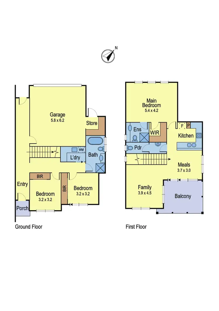 Floorplan of Homely townhouse listing, 12 Brushtail Close, Eltham North VIC 3095
