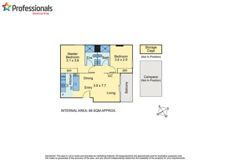 Floorplan of Homely apartment listing, 606A/400 Burwood Highway, Wantirna South VIC 3152