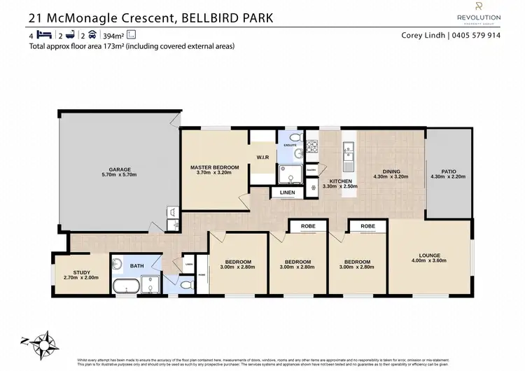 Floorplan of Homely house listing, 21 McMonagle Crescent, Bellbird Park QLD 4300