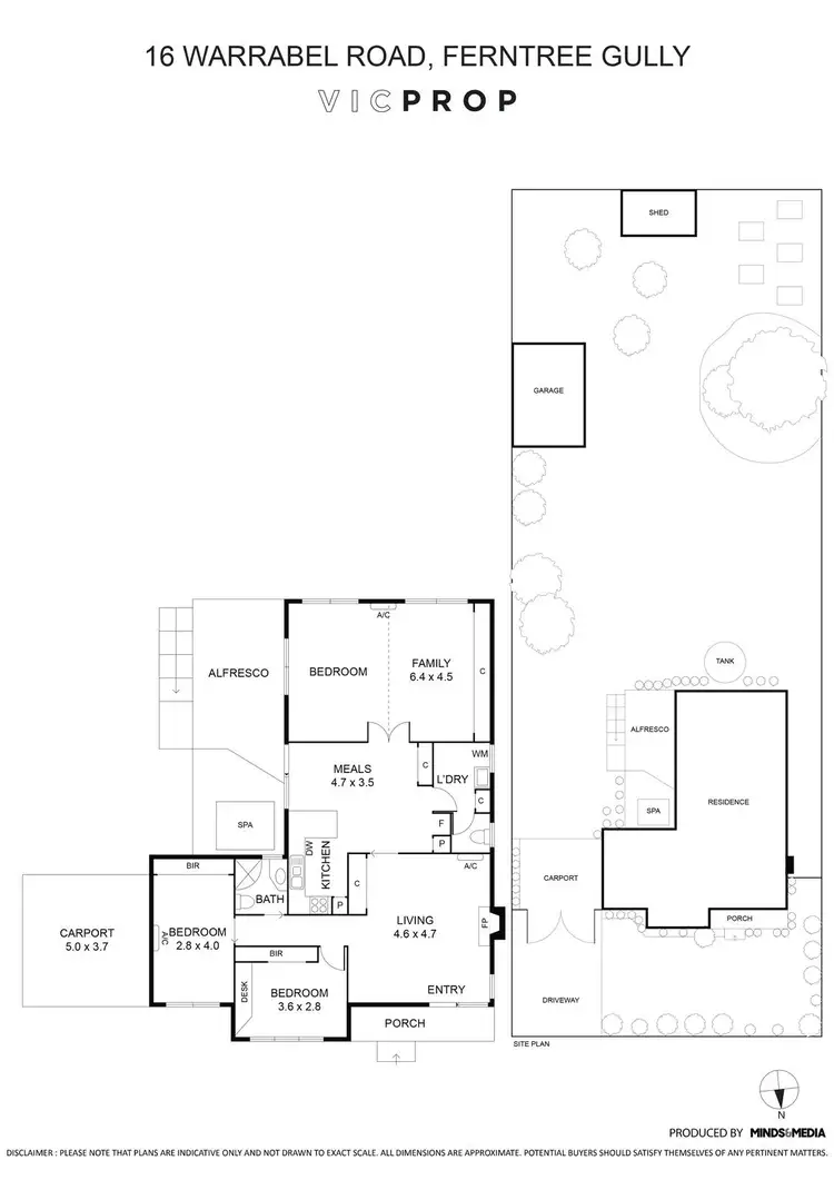 Floorplan of Homely house listing, 16 Warrabel Road, Ferntree Gully VIC 3156
