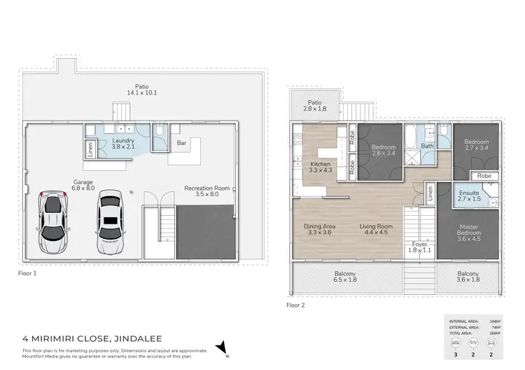 Floorplan of Homely house listing, 4 Mirimiri Close, Jindalee QLD 4074