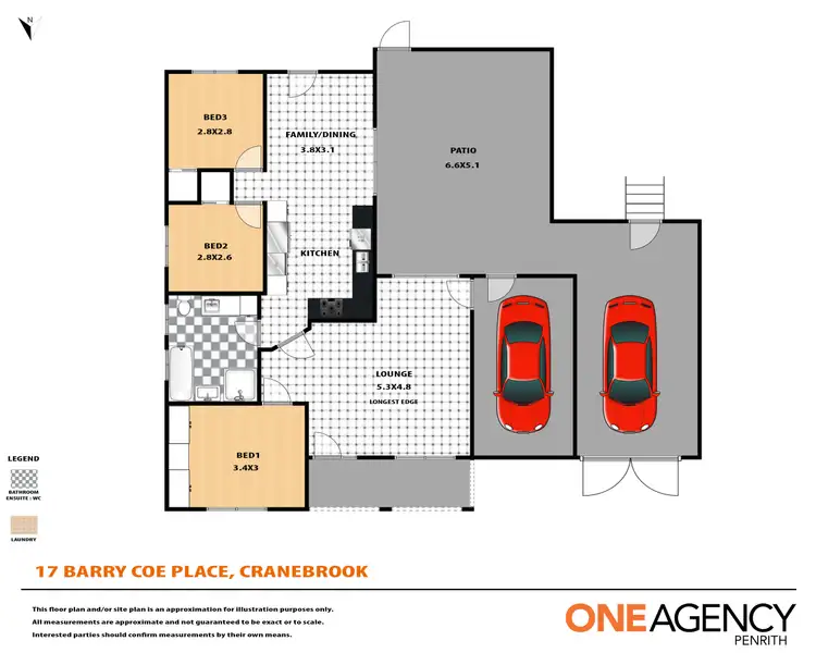 Floorplan of Homely house listing, 17 Barry Coe Place, Cranebrook NSW 2749