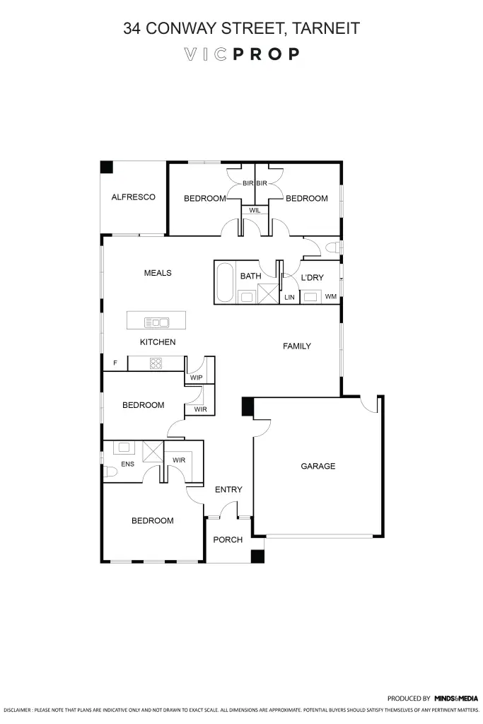 Floorplan of Homely house listing, 34 Conway Street, Tarneit VIC 3029