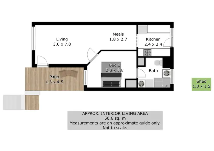 Floorplan of Homely unit listing, 4/25 Fairway Avenue, Mount Beauty VIC 3699