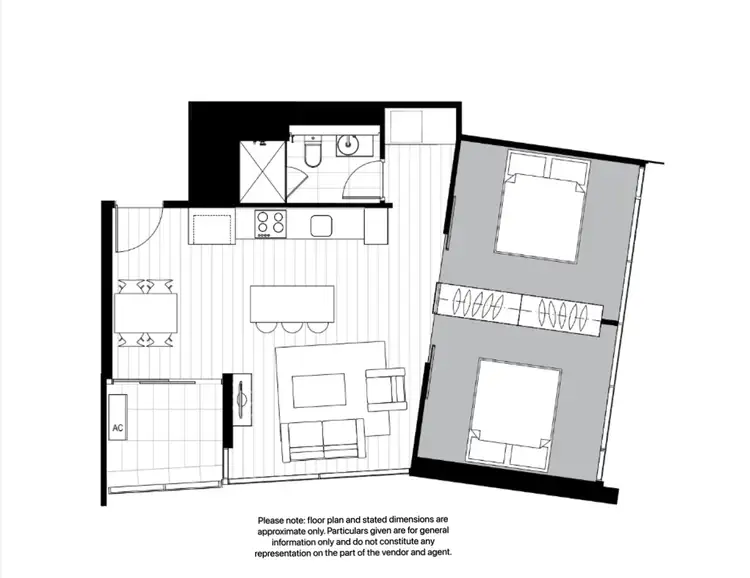Floorplan of Homely apartment listing, 3802/33 Rose Lane, Melbourne VIC 3000