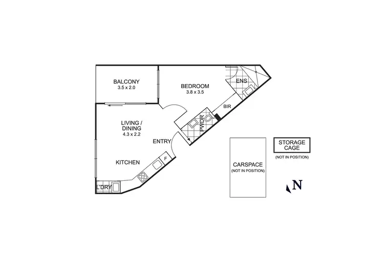 Floorplan of Homely apartment listing, 308/7 Balcombe Road, Mentone VIC 3194