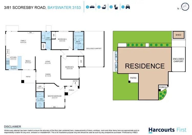 Floorplan of Homely unit listing, 3/81 Scoresby Road, Bayswater VIC 3153
