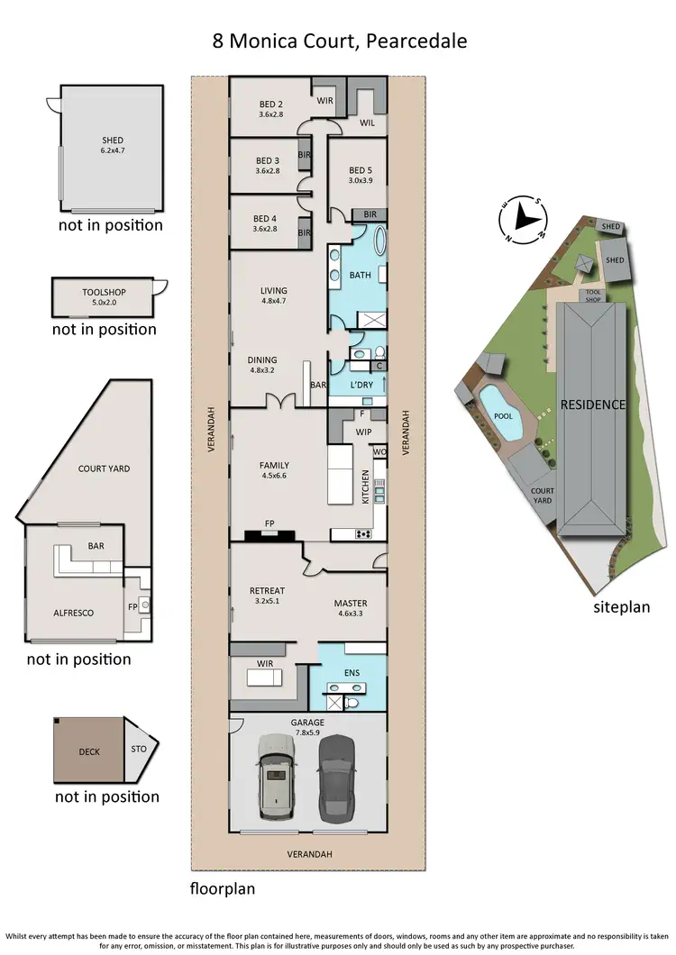 Floorplan of Homely house listing, 8 Monica Court, Pearcedale VIC 3912