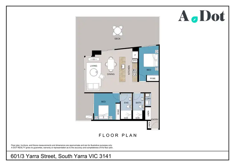 Floorplan of Homely apartment listing, 601/3 Yarra Street, South Yarra VIC 3141