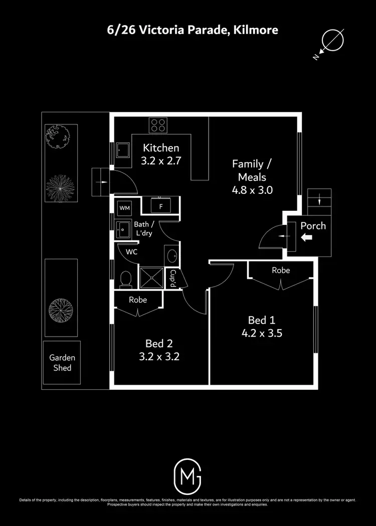 Floorplan of Homely unit listing, 6/26 Victoria Parade, Kilmore VIC 3764