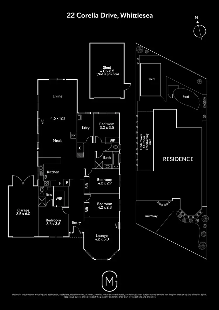 Floorplan of Homely house listing, 22 Corella Drive, Whittlesea VIC 3757