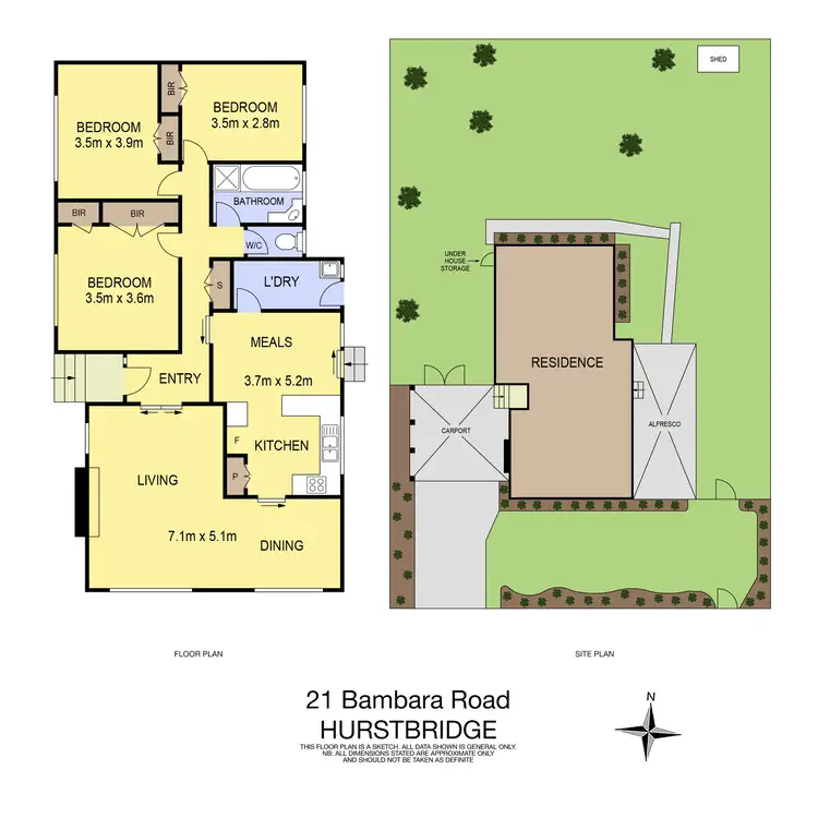 Floorplan of Homely house listing, 21 Bambara Road, Hurstbridge VIC 3099