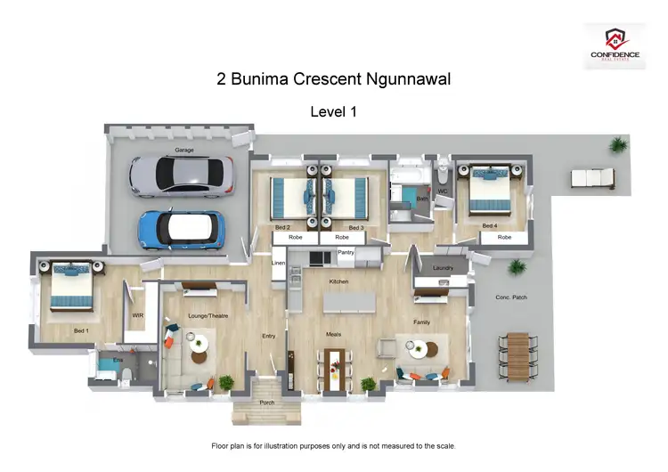 Floorplan of Homely house listing, 2 Bunima Crescent, Ngunnawal ACT 2913