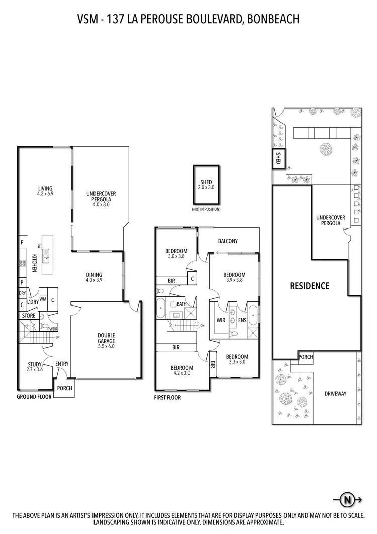 Floorplan of Homely townhouse listing, 137 La Perouse Boulevard, Bonbeach VIC 3196