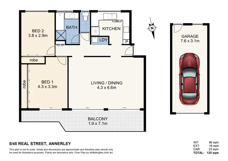 Floorplan of Homely unit listing, 5/45 Real Street, Annerley QLD 4103