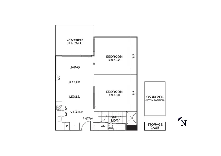 Floorplan of Homely apartment listing, 514/2-6 Railway Road, Cheltenham VIC 3192