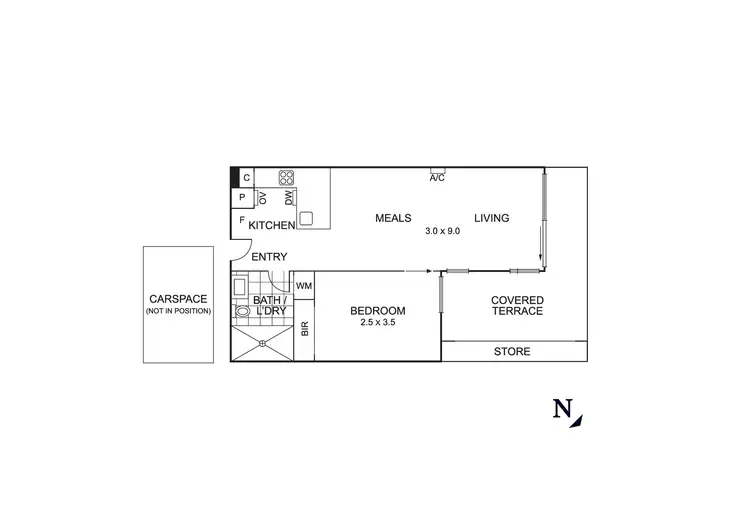 Floorplan of Homely apartment listing, 208/218 Bay Road, Sandringham VIC 3191