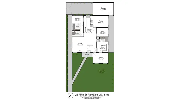 Floorplan of Homely house listing, 28 Fifth Street, Parkdale VIC 3195