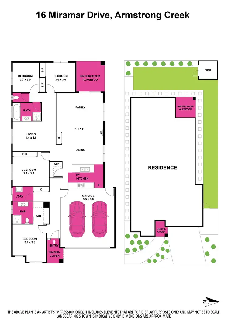 Floorplan of Homely house listing, 16 Miramar Drive, Armstrong Creek VIC 3217