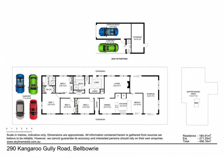 Floorplan of Homely rural property listing, 290 Kangaroo Gully Road, Bellbowrie QLD 4070