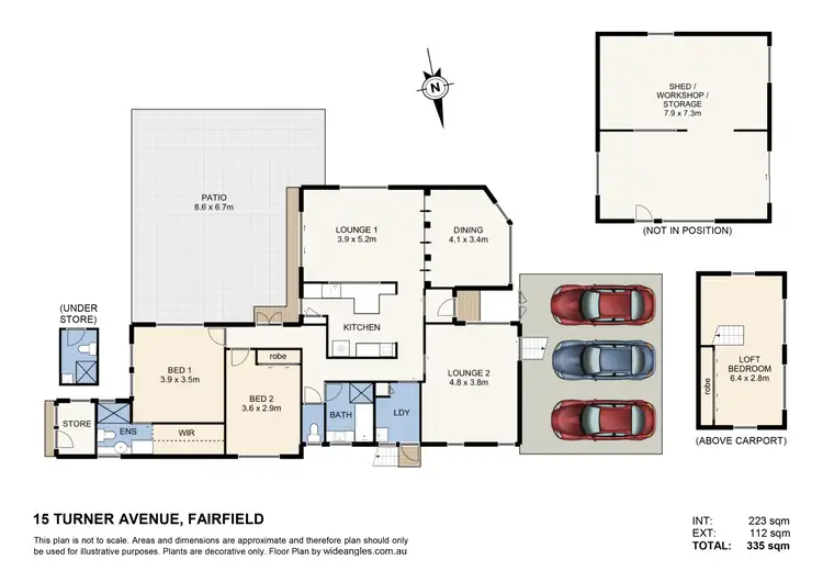 Floorplan of Homely house listing, 15 Turner Avenue, Fairfield QLD 4103