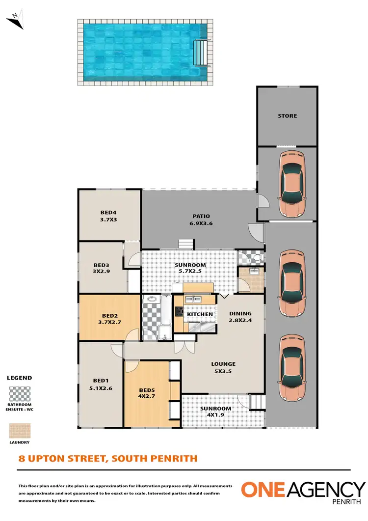 Floorplan of Homely house listing, 8 Upton Street, South Penrith NSW 2750