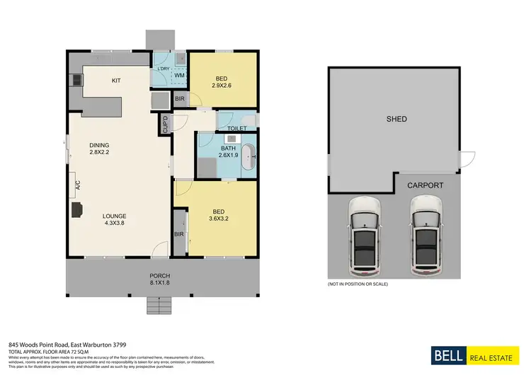 Floorplan of Homely house listing, 845 Woods Point Road, East Warburton VIC 3799