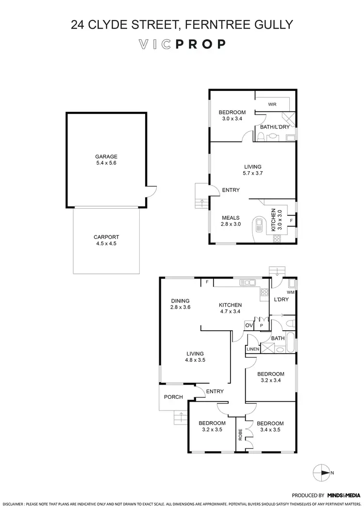 Floorplan of Homely house listing, 24 Clyde Street, Ferntree Gully VIC 3156