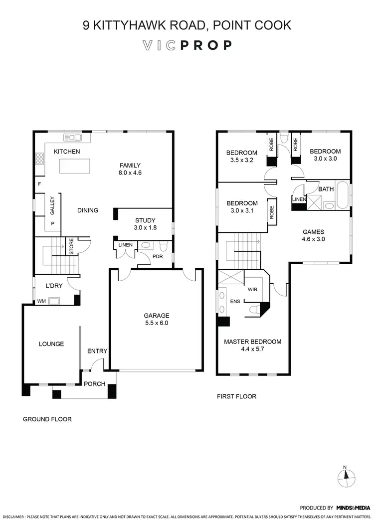 Floorplan of Homely house listing, 9 Kittyhawk Road, Point Cook VIC 3030