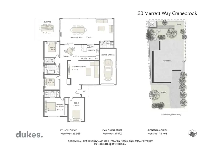 Floorplan of Homely house listing, 20 Marrett Way, Cranebrook NSW 2749