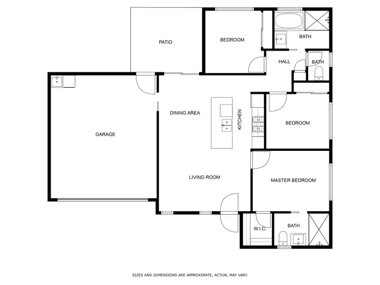 Floorplan of Homely townhouse listing, 3/422 English Avenue, Lavington NSW 2641