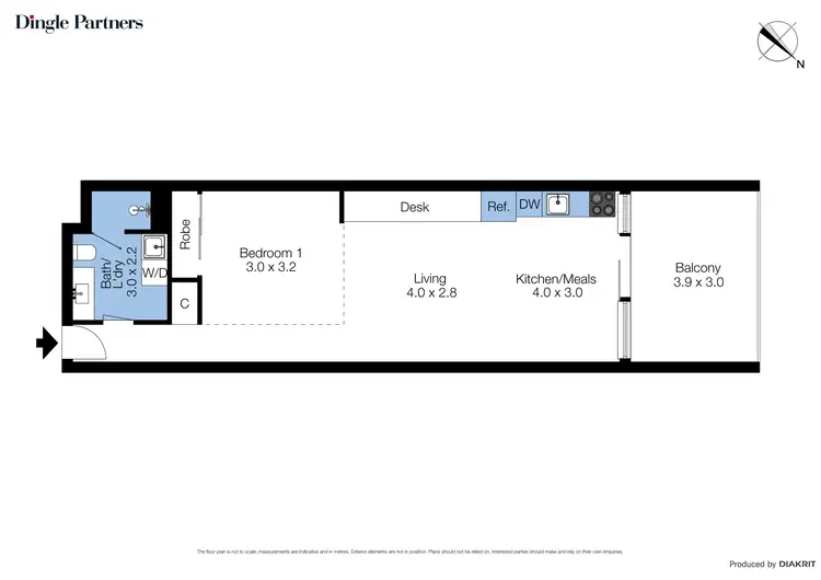 Floorplan of Homely apartment listing, 1106/555 Flinders Street, Melbourne VIC 3000