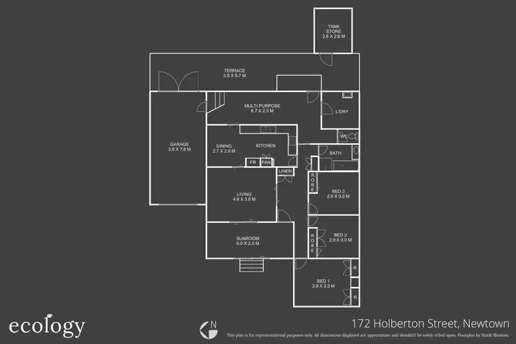 Floorplan of Homely house listing, 172 Holberton Street, Newtown QLD 4350