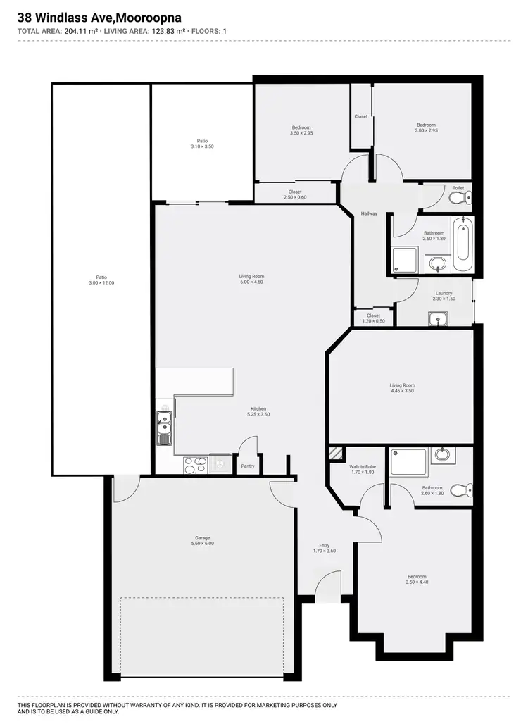 Floorplan of Homely house listing, 38 Windlass Avenue, Mooroopna VIC 3629