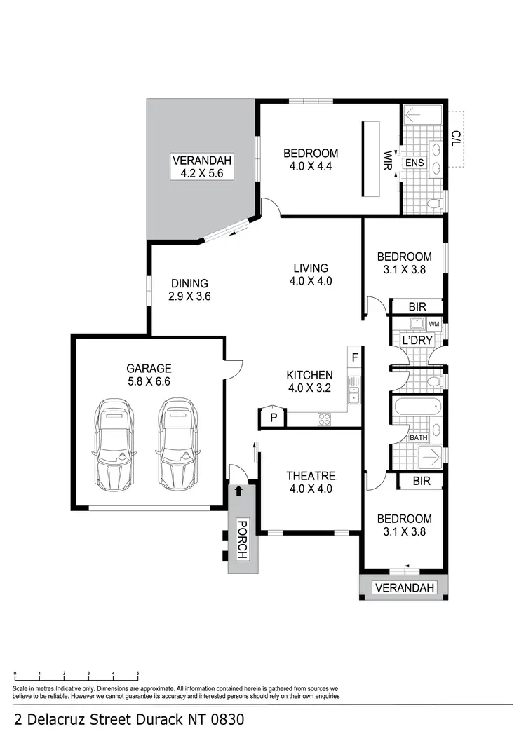 Floorplan of Homely house listing, 2 Delacruz Street, Durack NT 830