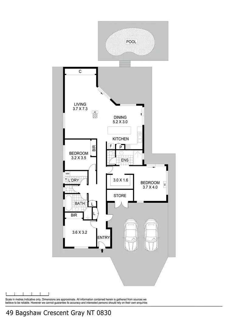 Floorplan of Homely house listing, 49 Bagshaw Crescent, Gray NT 830