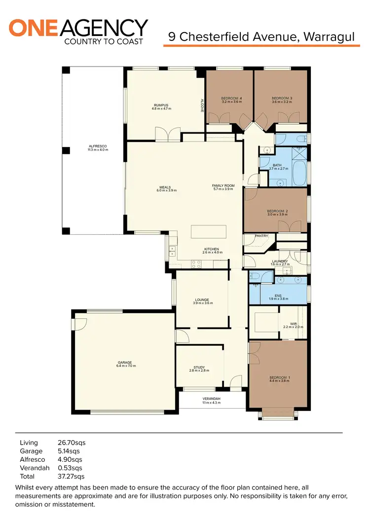 Floorplan of Homely house listing, 9 Chesterfield Avenue, Warragul VIC 3820