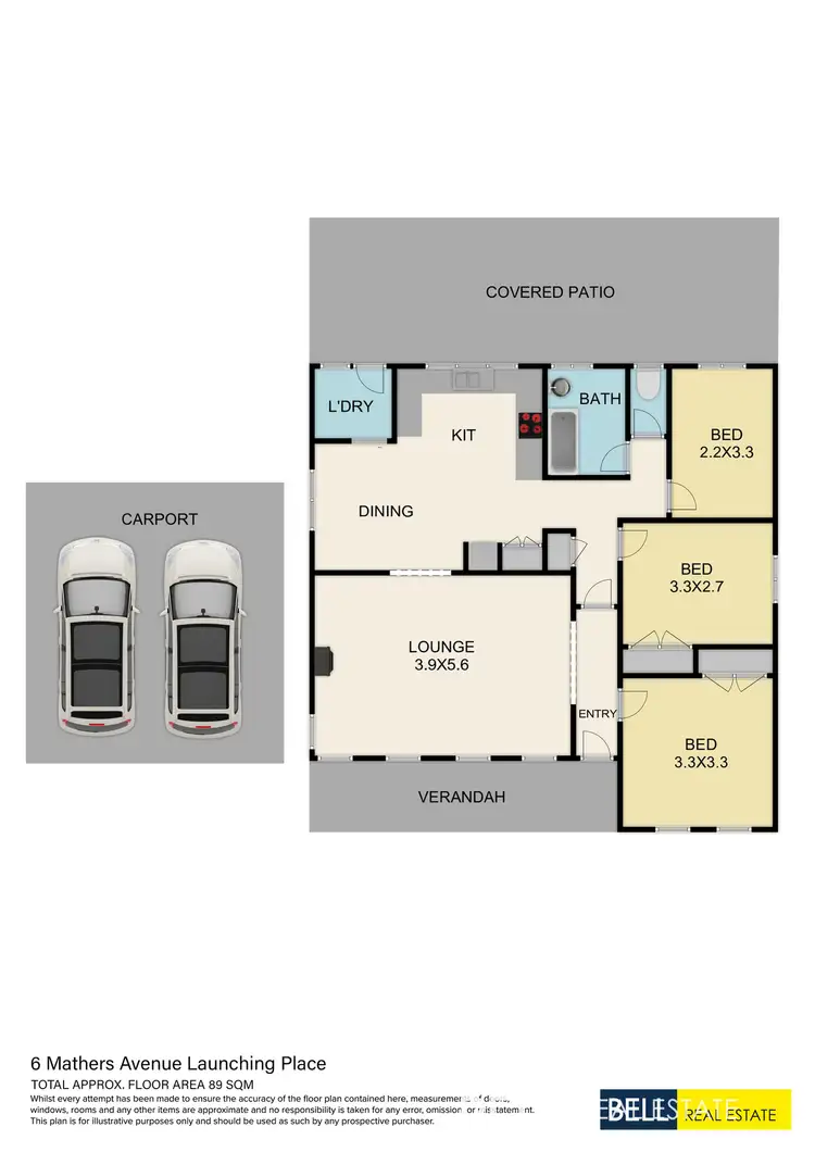 Floorplan of Homely house listing, 6 Mathers Avenue, Launching Place VIC 3139