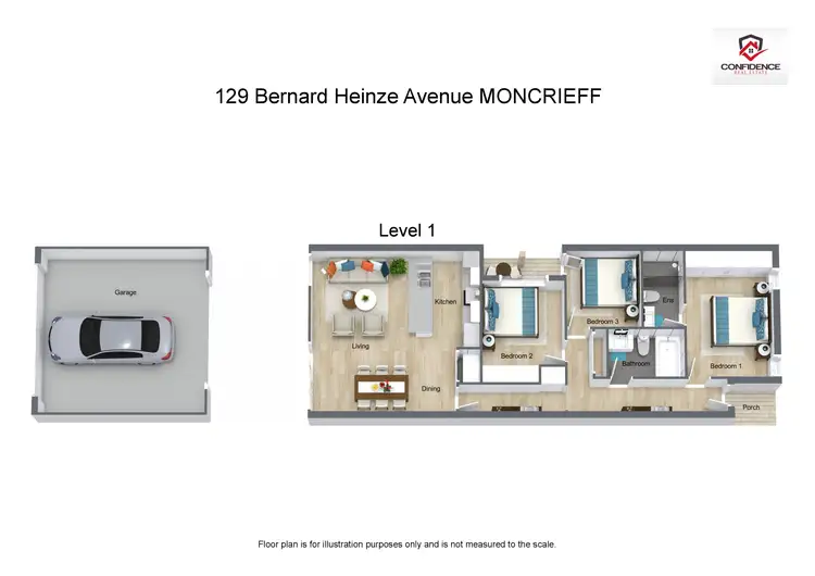 Floorplan of Homely house listing, 129 Bernard Heinze Avenue, Moncrieff ACT 2914