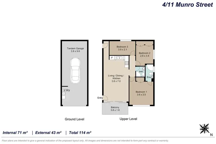 Floorplan of Homely unit listing, 4/11 Munro Street, St Lucia QLD 4067