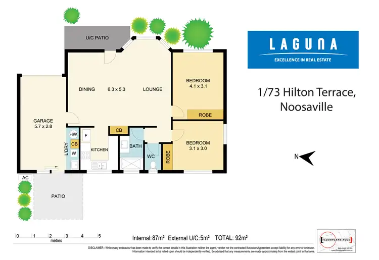 Floorplan of Homely unit listing, 1/73 Hilton Terrace, Noosaville QLD 4566