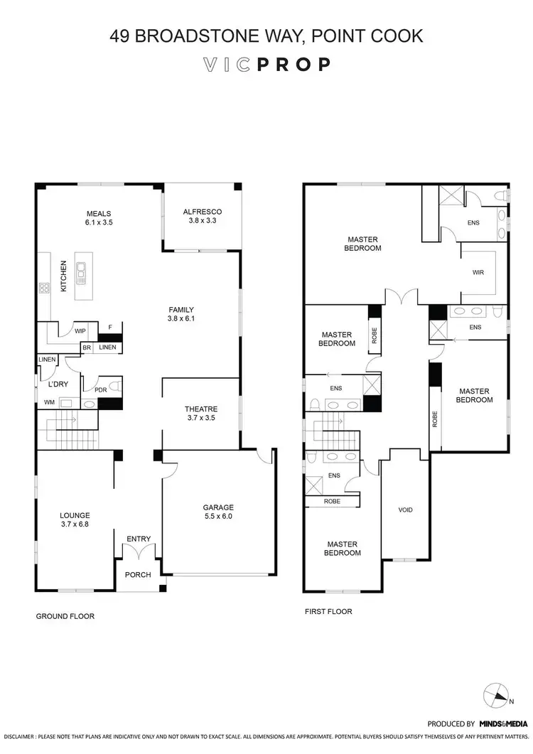 Floorplan of Homely house listing, 49 Broadstone Way, Point Cook VIC 3030