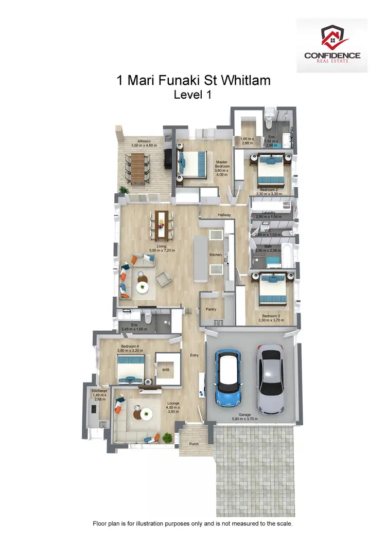 Floorplan of Homely house listing, 1 Mari Funaki Street, Whitlam ACT 2611